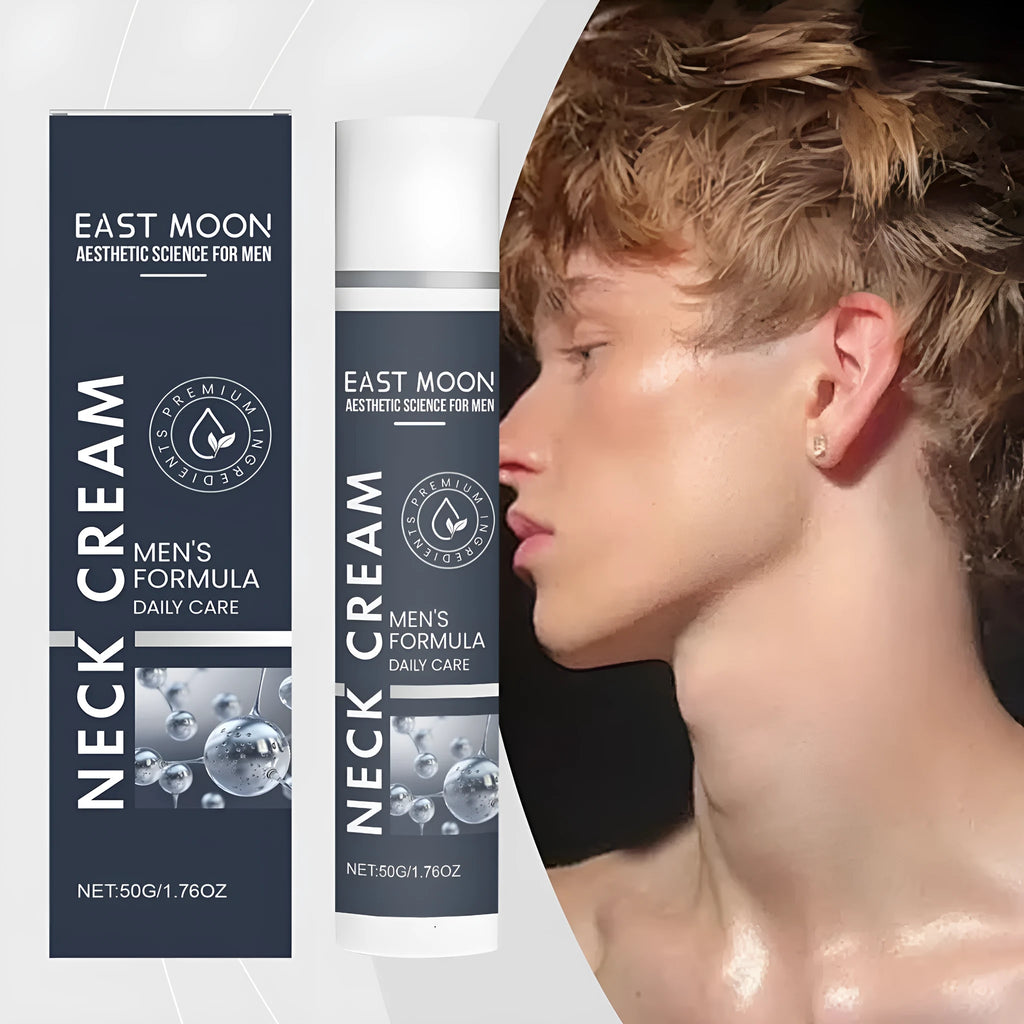 Men's neck cream 50g tube with collagen hyaluronic acid retinol vitamin E ingredients