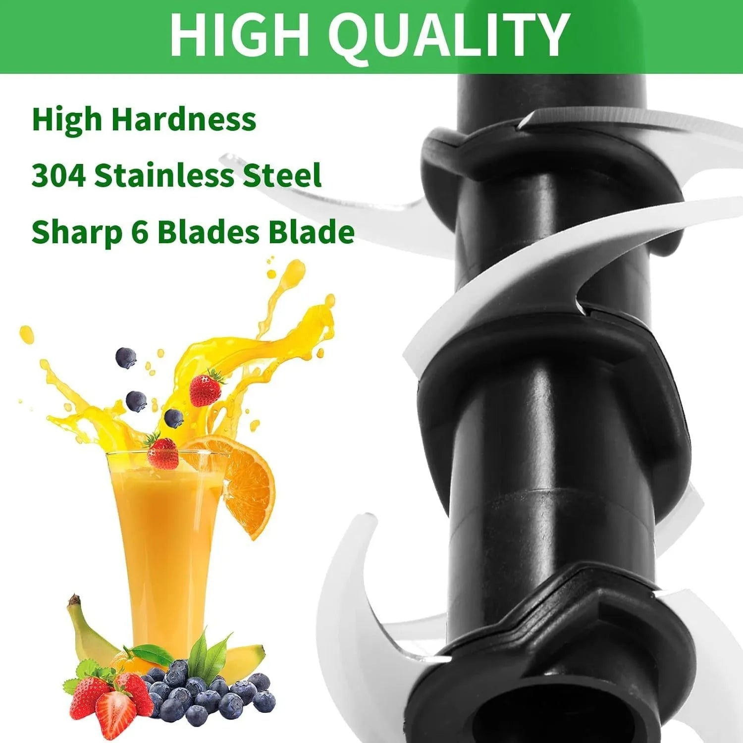 304 stainless steel replacement six-stack blade seat for juicer, dimensions 10x21 cm