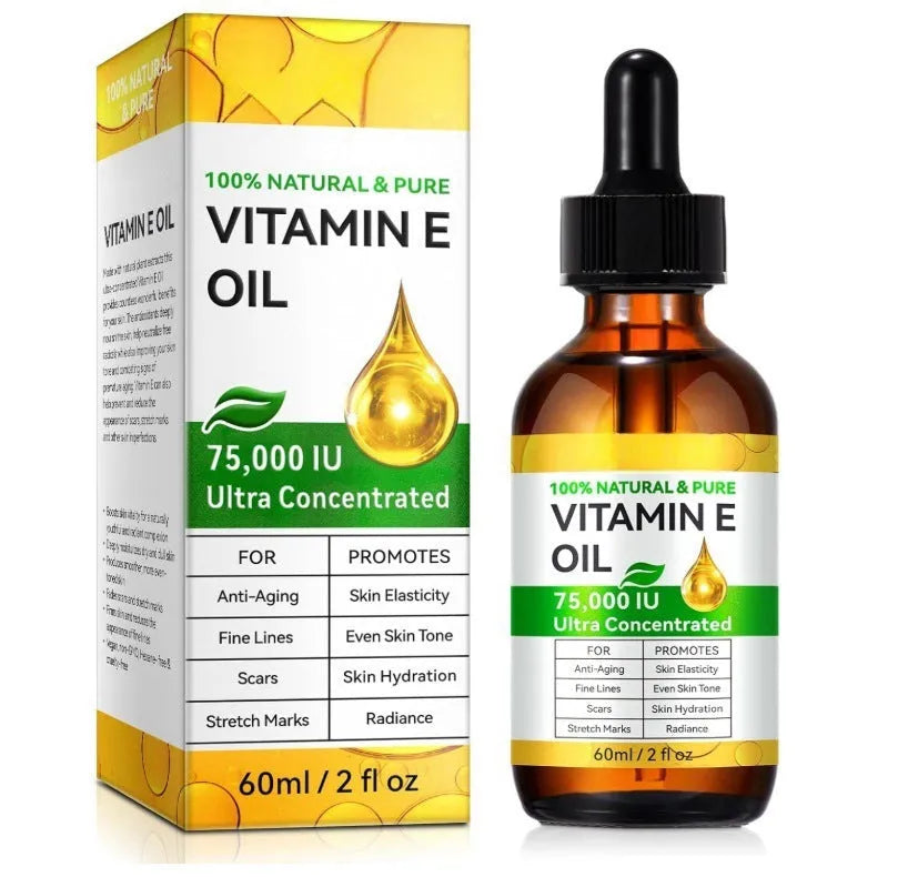 Vitamin E oil 60ml bottle for face and body moisturising