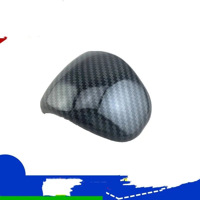 Black carbon fibre pattern gear shift cover for car interior installation