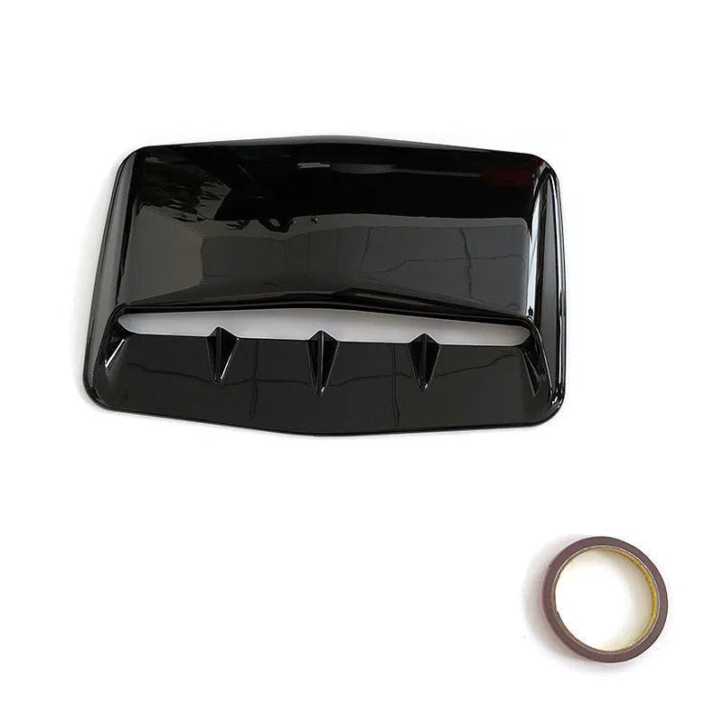 Universal car combined modification tuyere in bright black PP plastic for side exterior decoration