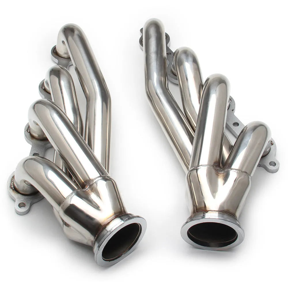 Silver 304 stainless steel exhaust manifold for Chevrolet LS1 LS2 LS3 LS6 engines