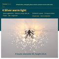 Dandelion crystal ceiling lamp wrought iron chrome 40cm round shade ceiling mounted