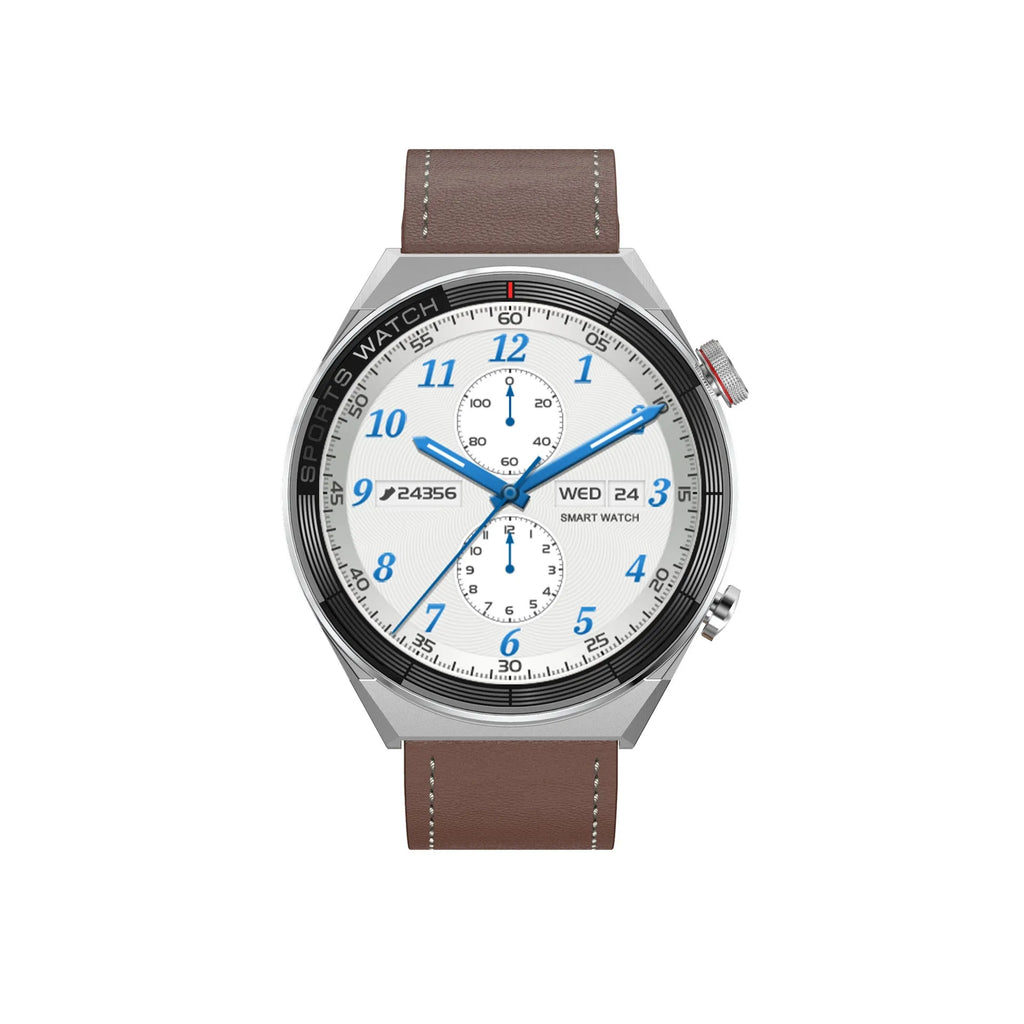 Large screen Bluetooth smart watch with 46mm case and multiple strap options