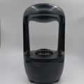 Anti gravity water drop humidifier with USB power, ABS plastic shell, 120x120x229mm, black colour
