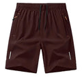 Men's European-sized basketball shorts in ice silk quick-drying polyester fabric available in seven colours