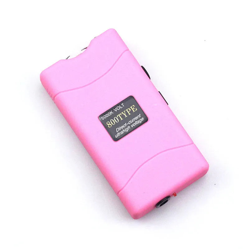Female self-defence multi-function flashlight in seven colour options with LED torch and alarm functions