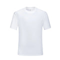 Men's black and white pure cotton loose fit round neck T-shirt on size chart