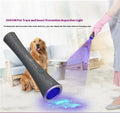 Aluminum alloy UV flashlight for pet urine and insect stain detection with USB-C charging port