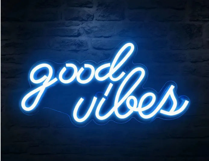 LED neon light with transparent acrylic backboard, special-shaped wall hanging design for party and interior decoration
