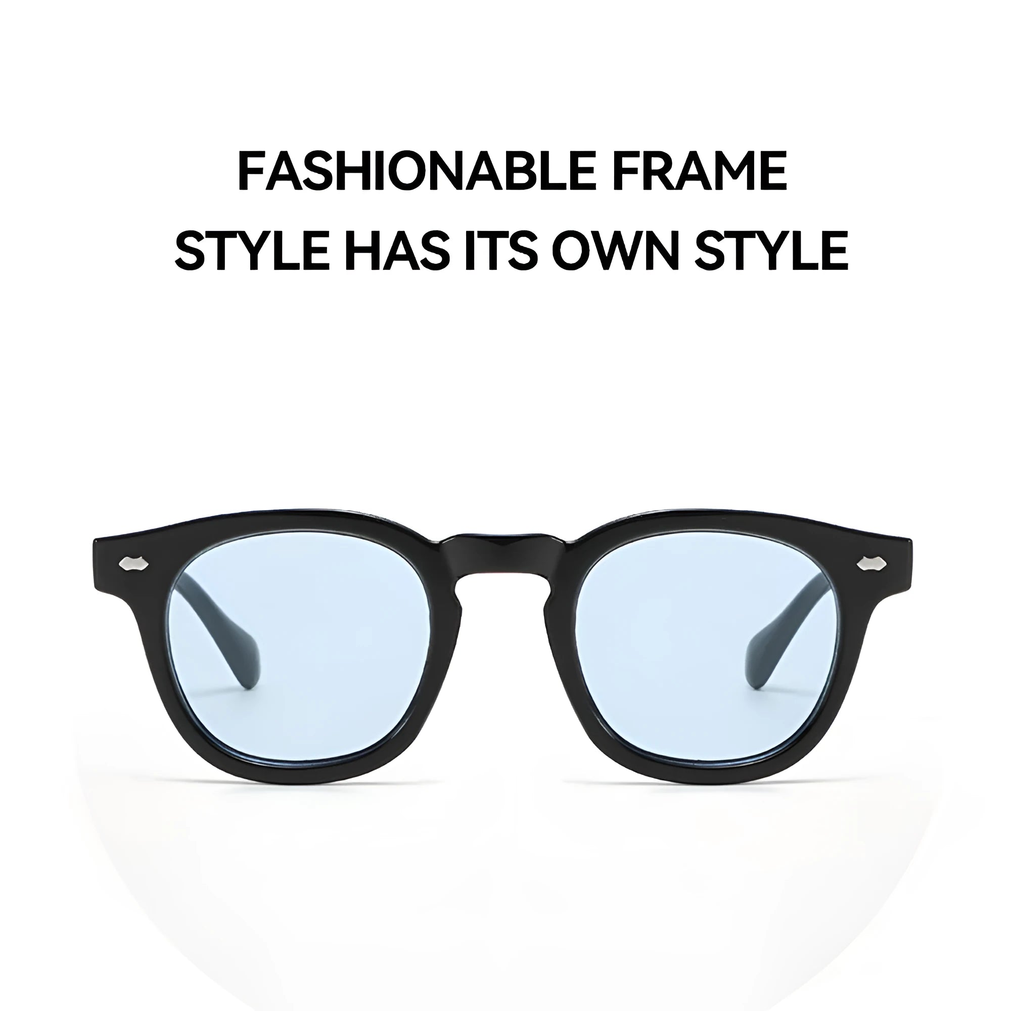 Round rim retro sunglasses with UV400 lenses and TR90 plastic frame in multiple colour options.