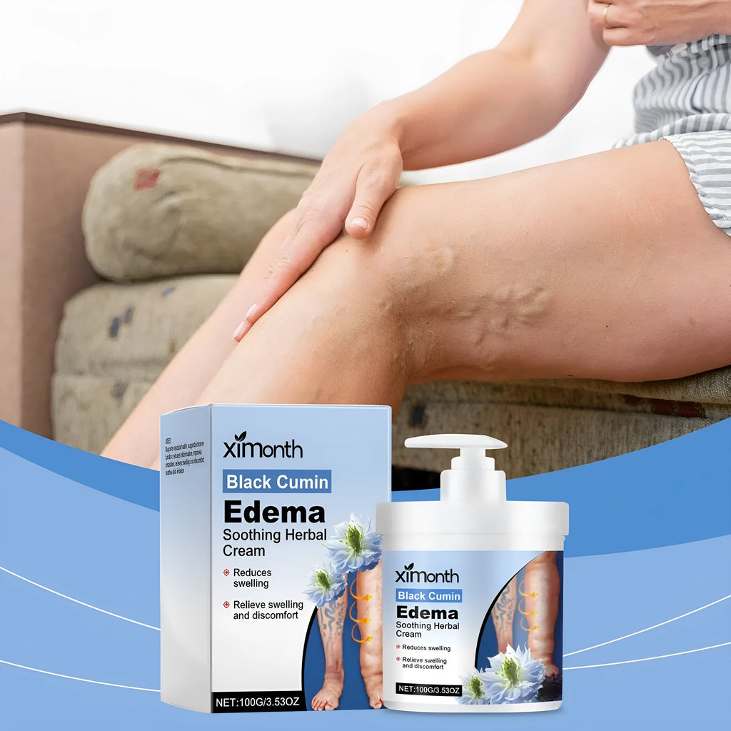 100g daily massage leg cream with cumin seed oil and mint leaves for external use on legs and neck