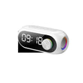 Extra Bass Portable Mini Clock Household Speaker in S8 Black colour with USB cable.