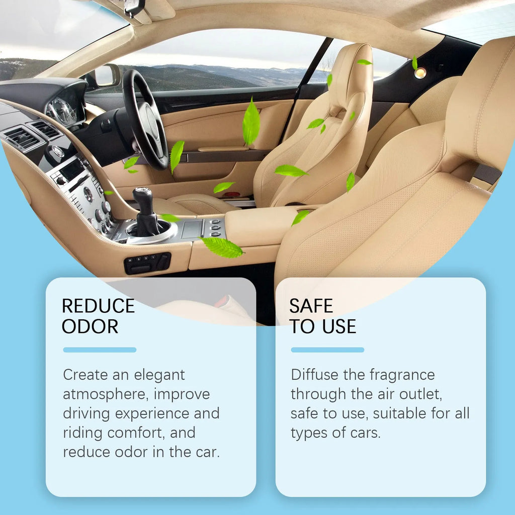 Car air vent clip freshener with long-lasting fragrance and lightweight 20g design