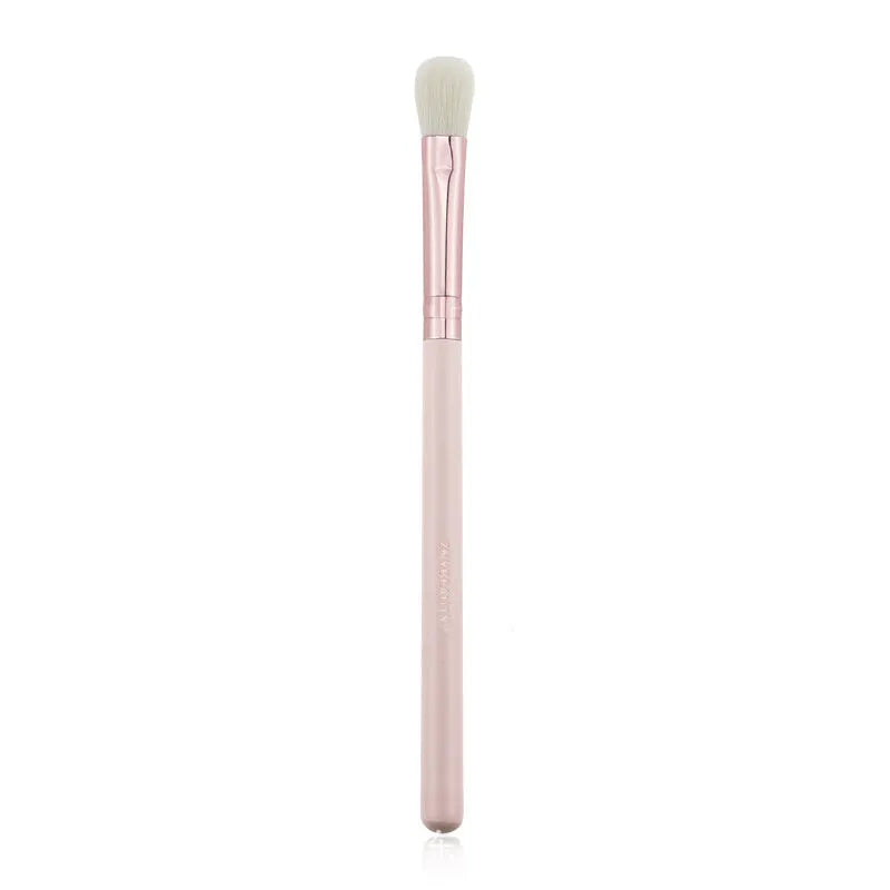 26 pink makeup brushes with wooden handles in PU storage bag