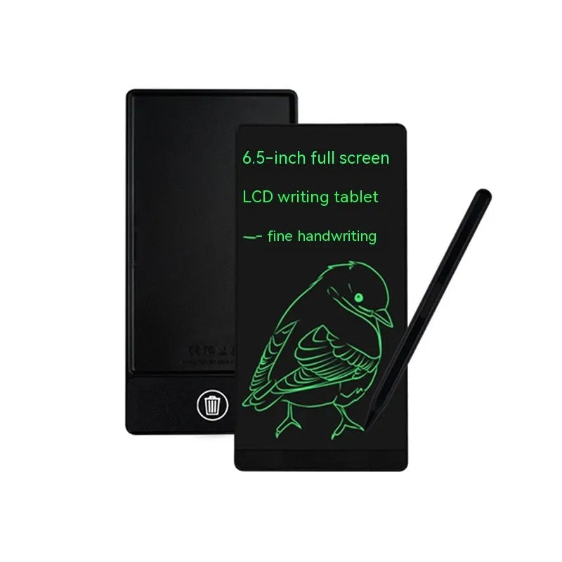 Blue student LCD handwriting board with 6.5 inch screen and stylus