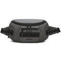 Black waterproof Oxford cloth shoulder camera bag worn across the chest.