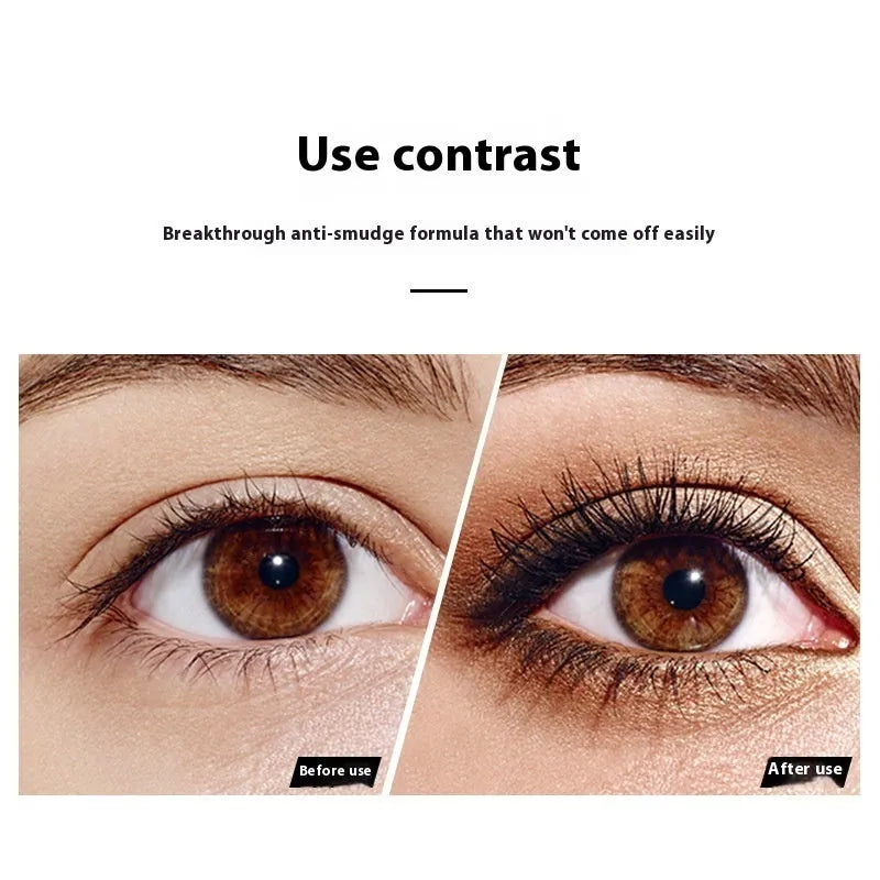 4D Long Thick Curling Waterproof Black Mascara tube with wand.