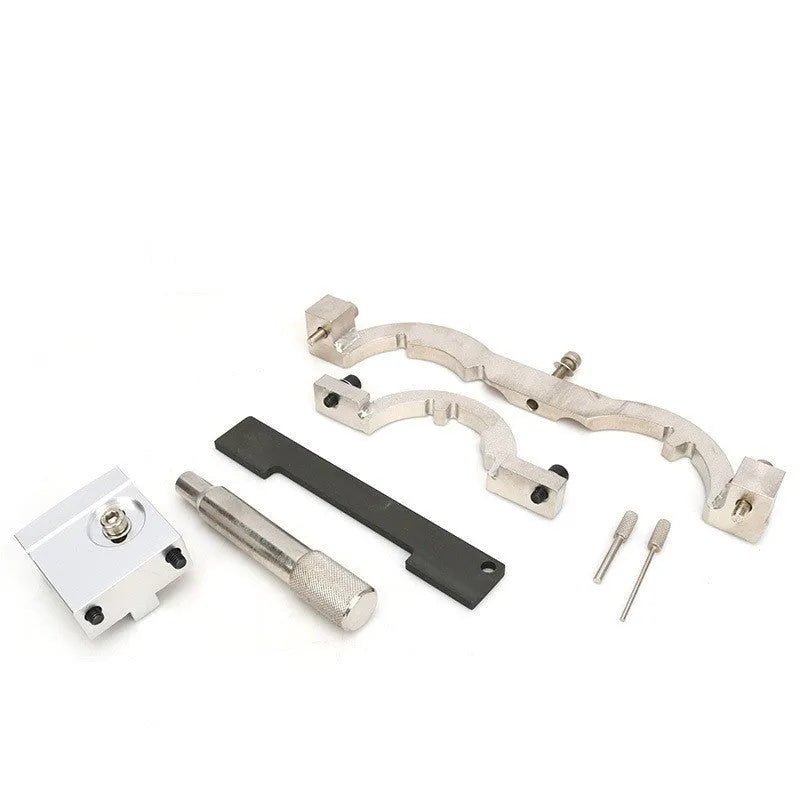 Red chrome-vanadium steel timing tool kit for Opel 1.4T Oncla LUJ engines, 7 pieces.