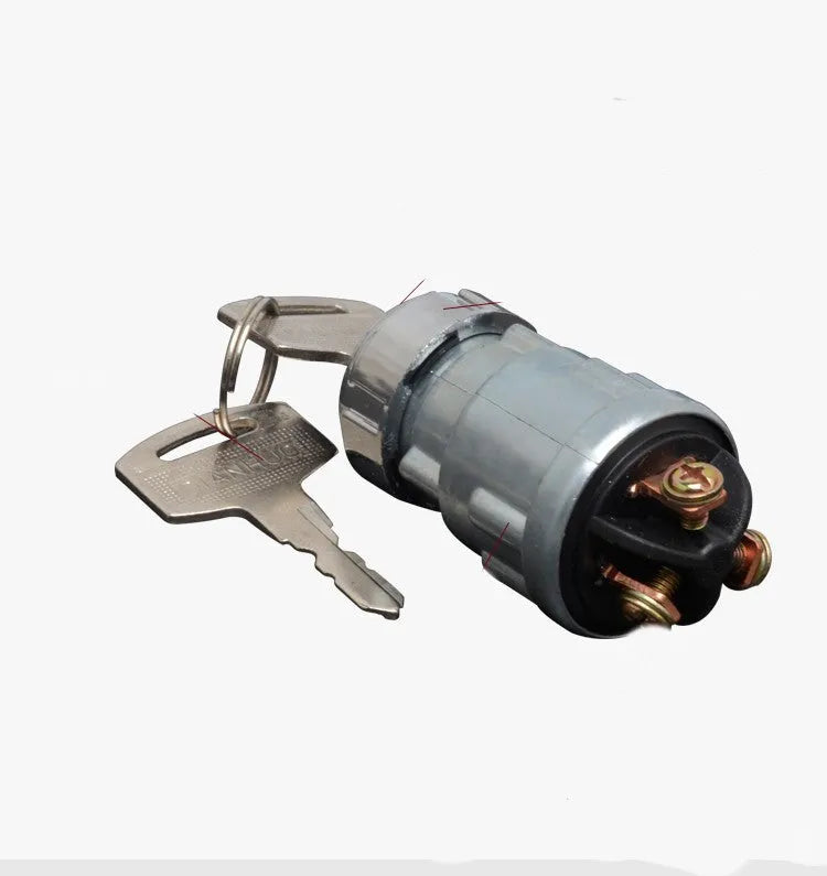 Pure copper car ignition switch with key for trucks and agricultural vehicles
