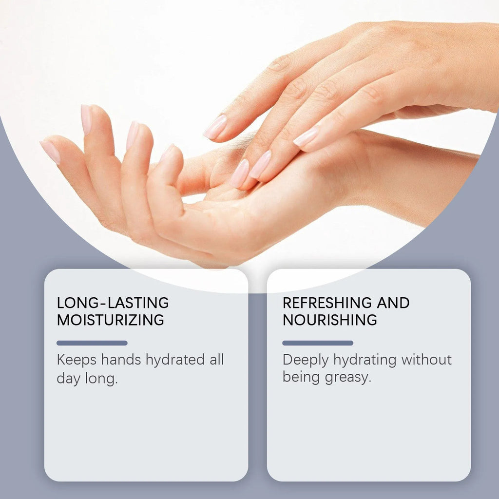 30g tube of moisturising hand cream with fruit tree oil and glycerin formulation