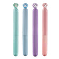 Small cat's paw cartoon pen comb, 18.3cm by 2cm, TPR and PP, random colour