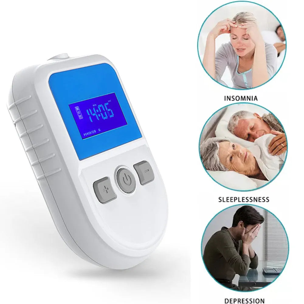 White HSM04 low frequency pulse therapy instrument for sleep improvement with USB cable