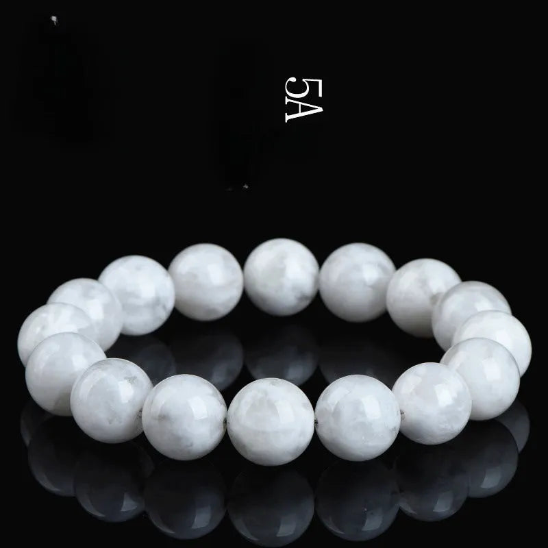 Women's crystal bracelet with round blizzard snowflake pattern beads, showing geometric and traditional design.