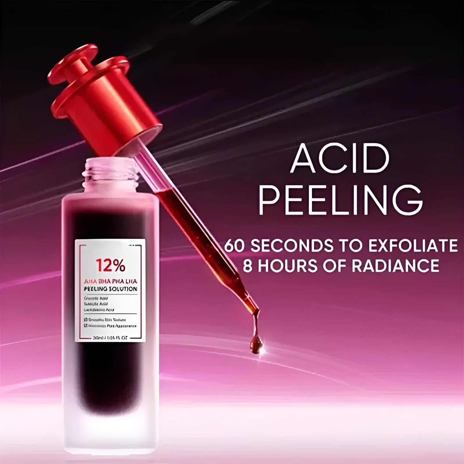 Facial exfoliating essence in 30ml or 35ml size for skincare routines