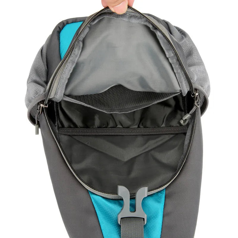 Nylon chest crossbody bag for sports outdoor casual use available in seven colours
