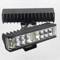 Black aluminium 7-inch 60W LED strip work light in a straight line shape.