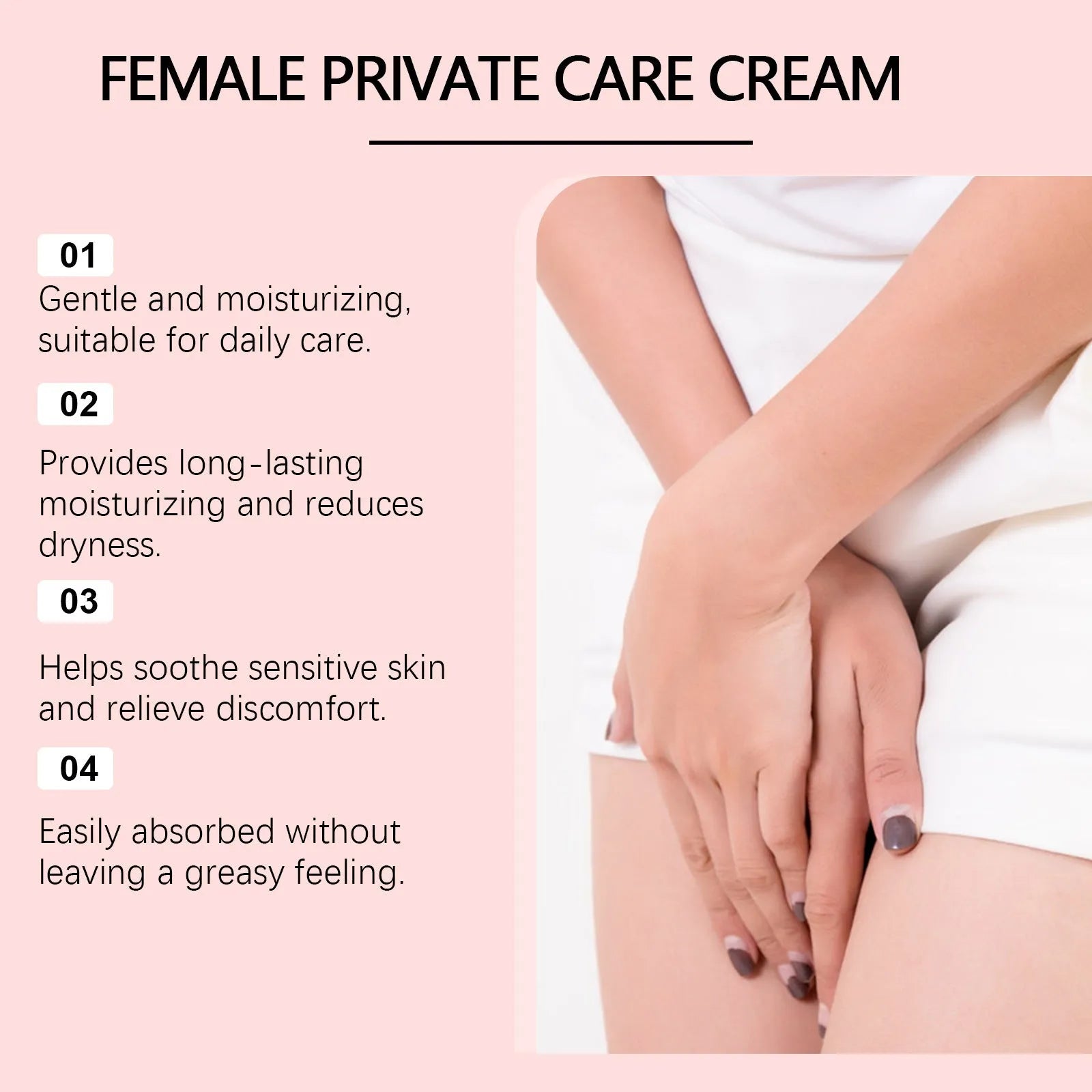 Gentle Care moisturising cream 50g tube with rose and peppermint extract for dry skin
