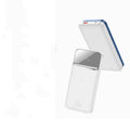 MagSafe magnetic wireless power bank 10000mAh with LCD display in white plastic shell