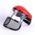 Transparent PVC anti-splash anti-impact face mask with head strap, 1.8mm thick, size 20