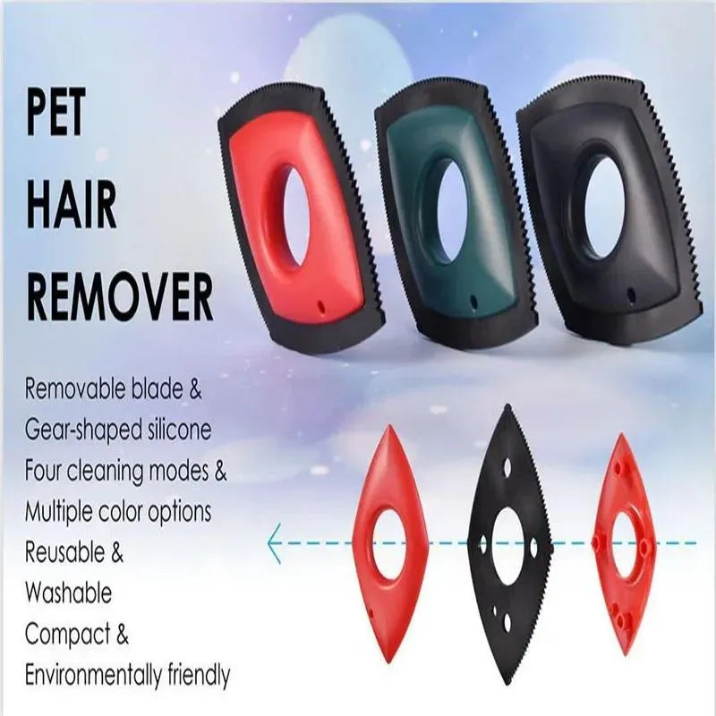 Silicone pet hair removal brush with 17cm wide bristle surface and ergonomic handle