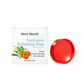 100g bar of skin soothing soap with persimmon extract and green tea oil