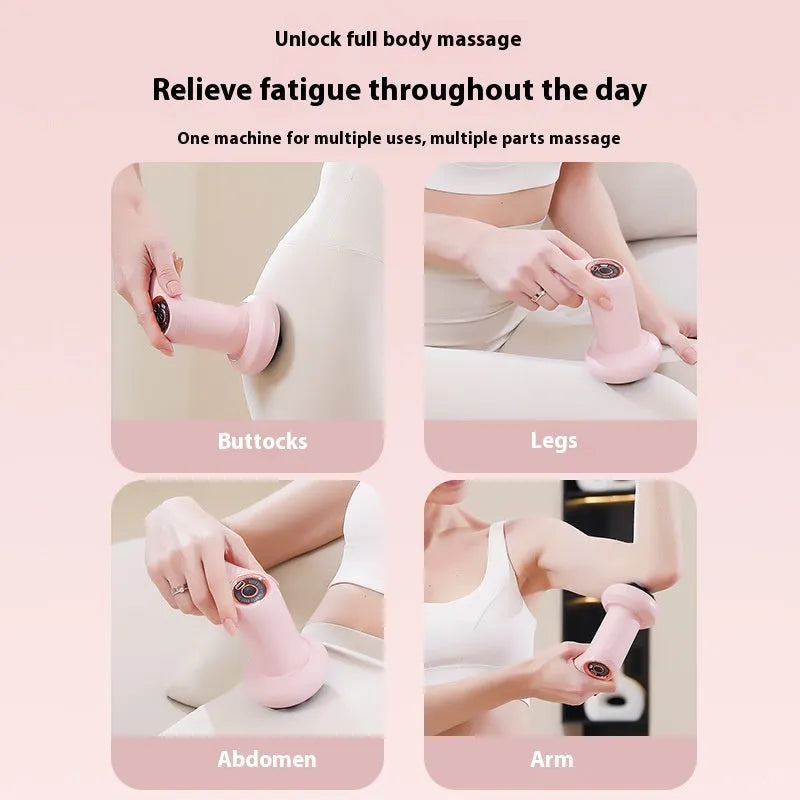 USB electric massager for cervical spine, back and legs in pink, white or black