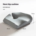 Memory foam office chair cushion for waist support measuring 36x40x11cm in grey colour.