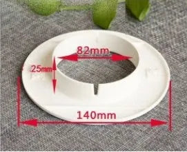 Plastic air conditioner hole sealing kit components including splits, plug caps, and tuyere panels