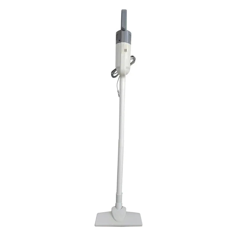White wired vacuum cleaner with suction and mop integrated, 350W power, 15000PA suction, floor brush and dust tube attachments
