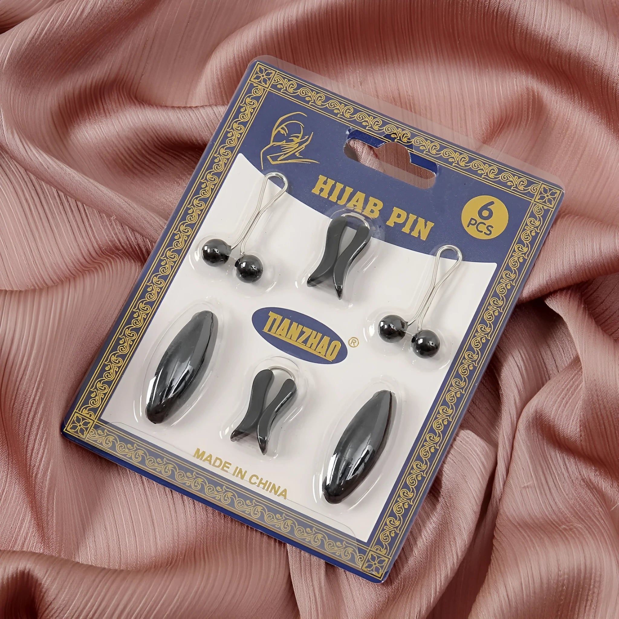 Oval plastic resin-drip scarf clip set in five colours, medium size 3.5x1.7cm