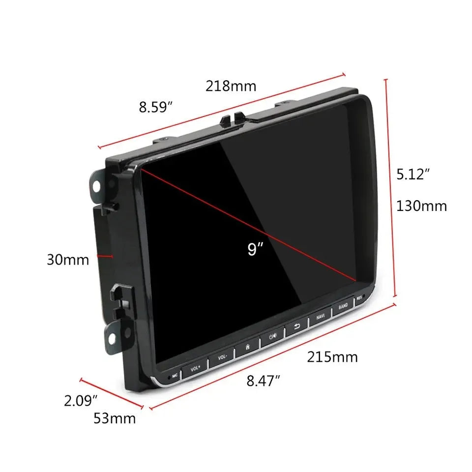 7-inch touchscreen car stereo head unit with Apple CarPlay display on screen