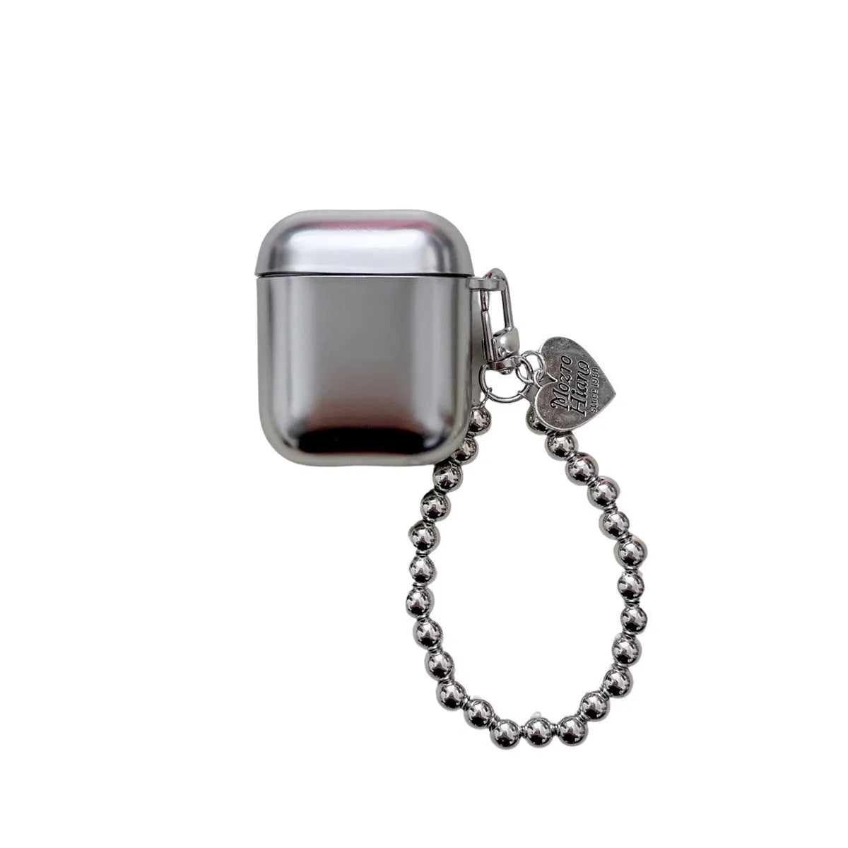 Matte plating colour TPU protective case for AirPods with an attached carrying bracelet.