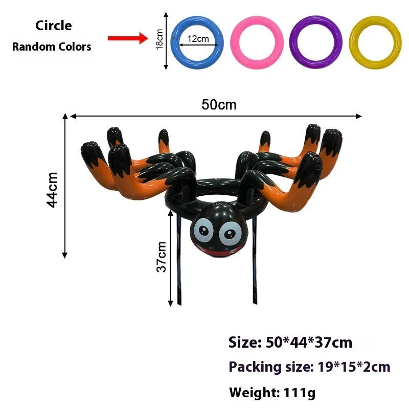 Ghost Festival inflatable octopus ferrule PVC throwing toy in assorted colours and styles.