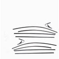 Stainless steel black titanium window trim strip complete set for window molding