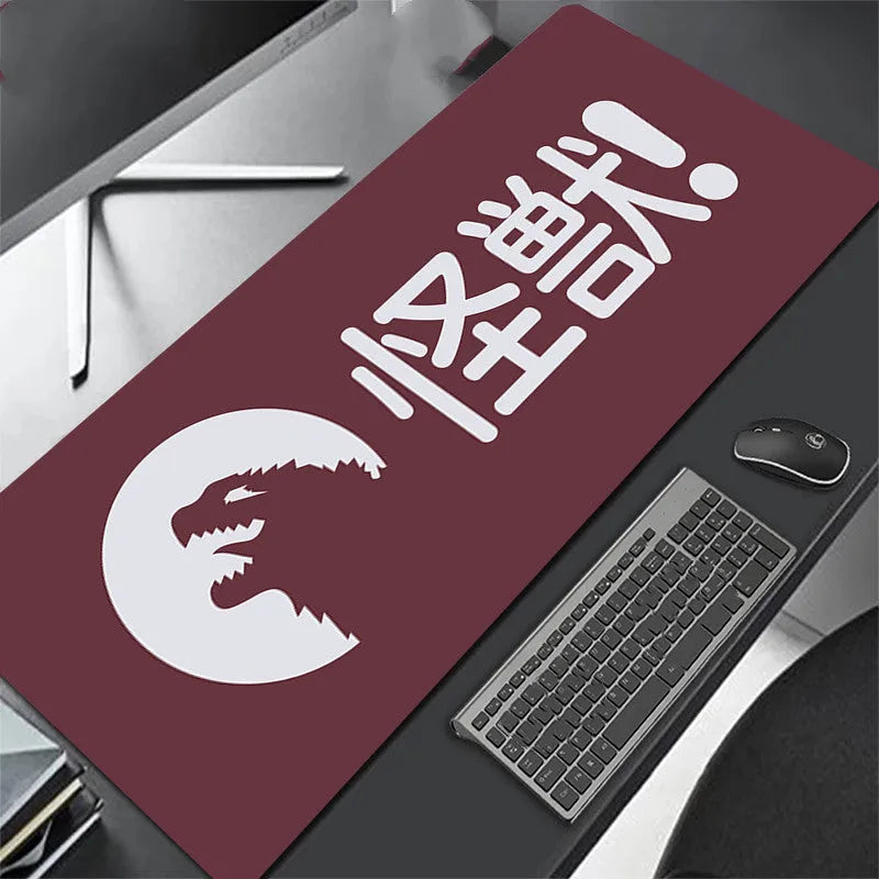 Solid colour extra long overlock mouse pad with environmentally friendly rubber base and cloth top, multiple sizes available