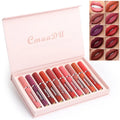 10-piece set of women's matte lipsticks in waterproof non-stick cup formula