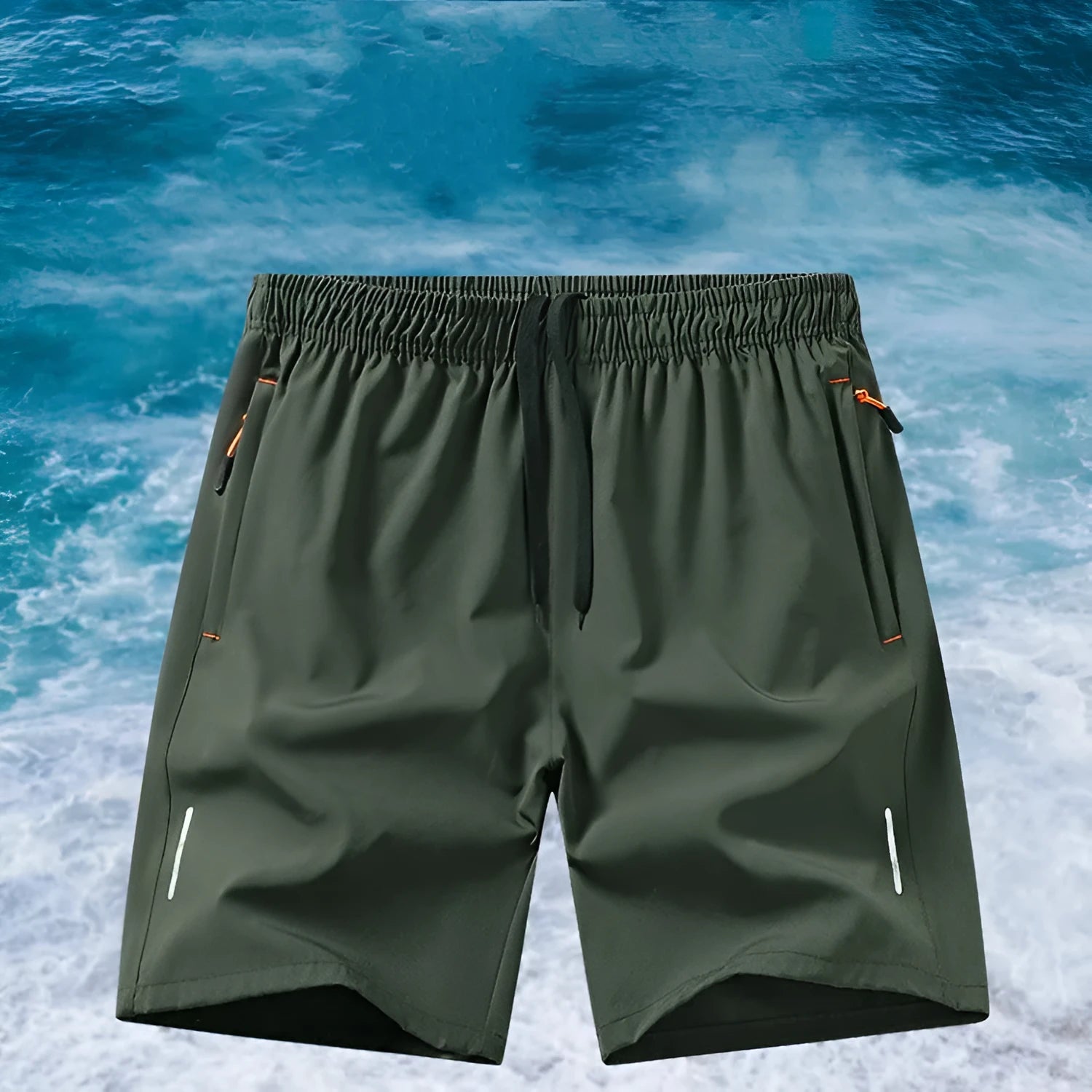Men's European-sized basketball shorts in ice silk quick-drying polyester fabric available in seven colours