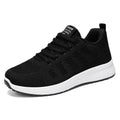 Women's running shoes with Flyknit upper in black, rose red, or gray pink with flat heel and soft bottom