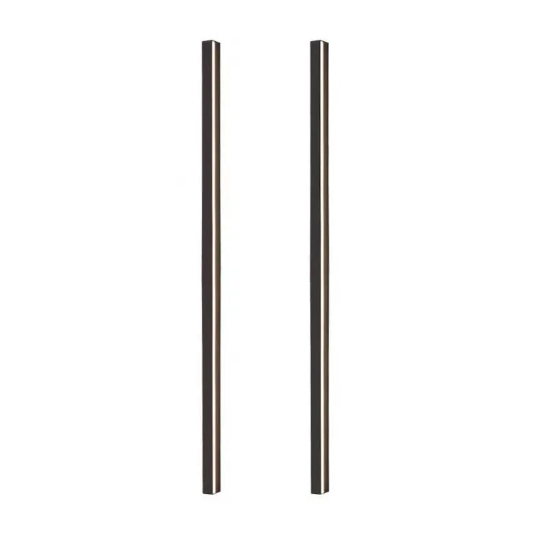 Black 80cm long simple strip LED wall lamp mounted on a plain wall.